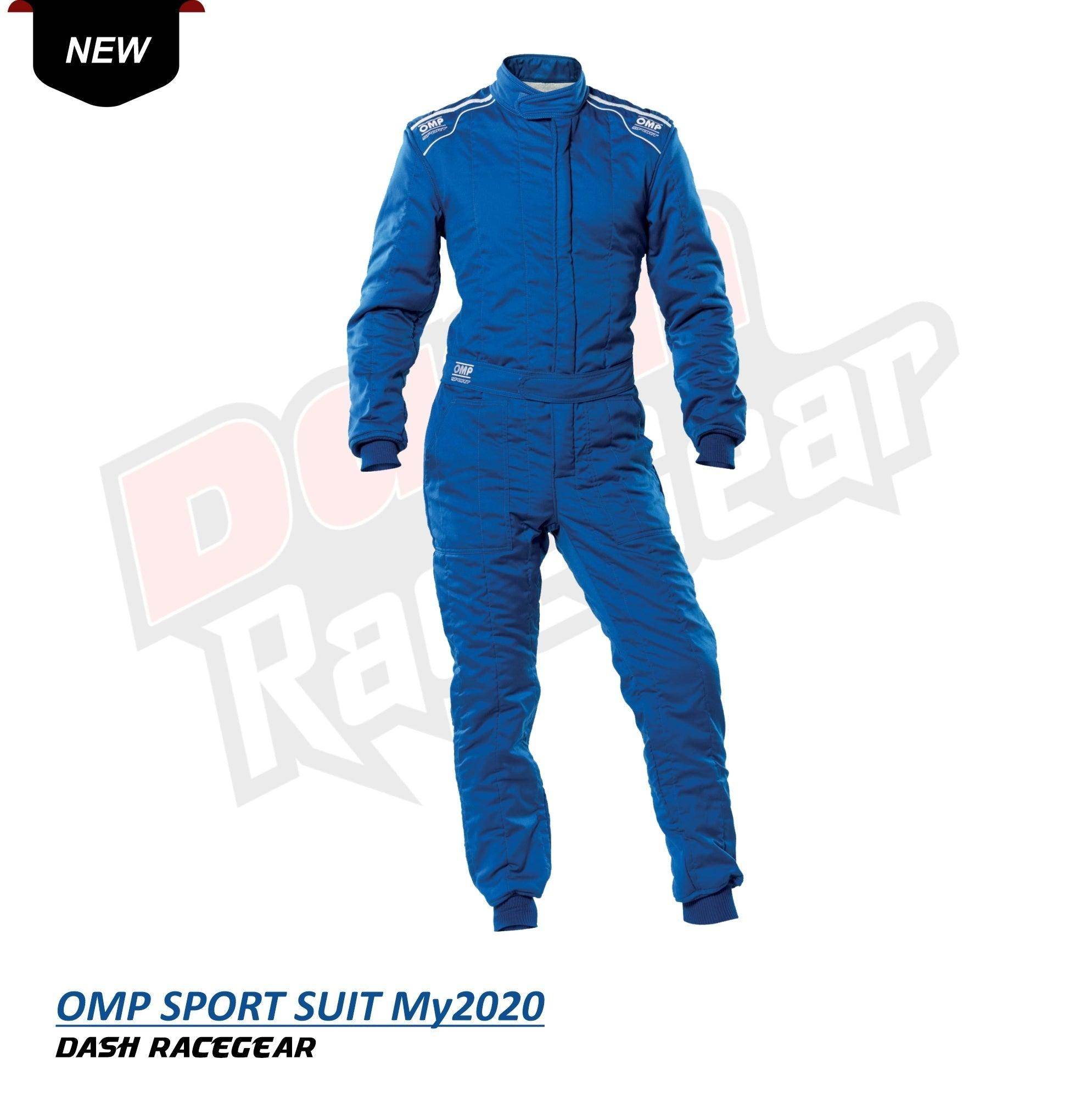 OMP SPORT FIREPROOF RACING SUIT 2020 NEW ! BLUE Black