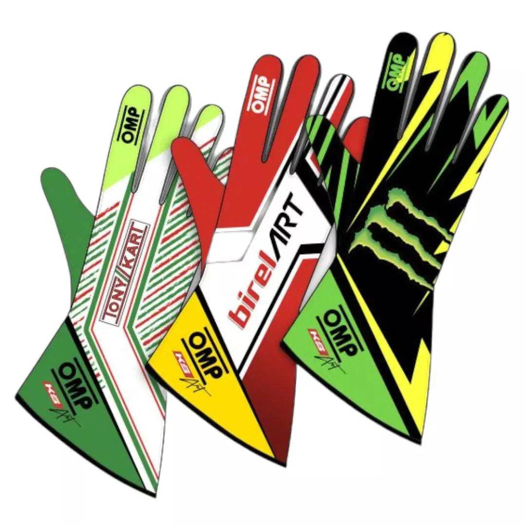 OMP KS Art Custom Design Kart Gloves - Child Sizes - Dash Racegear Store