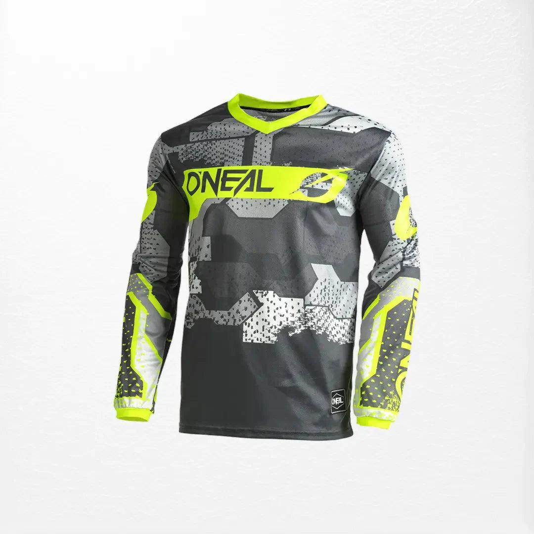 O'Neal Element Camo MX Jersey Grey-Yellow - Dash Racegear Store