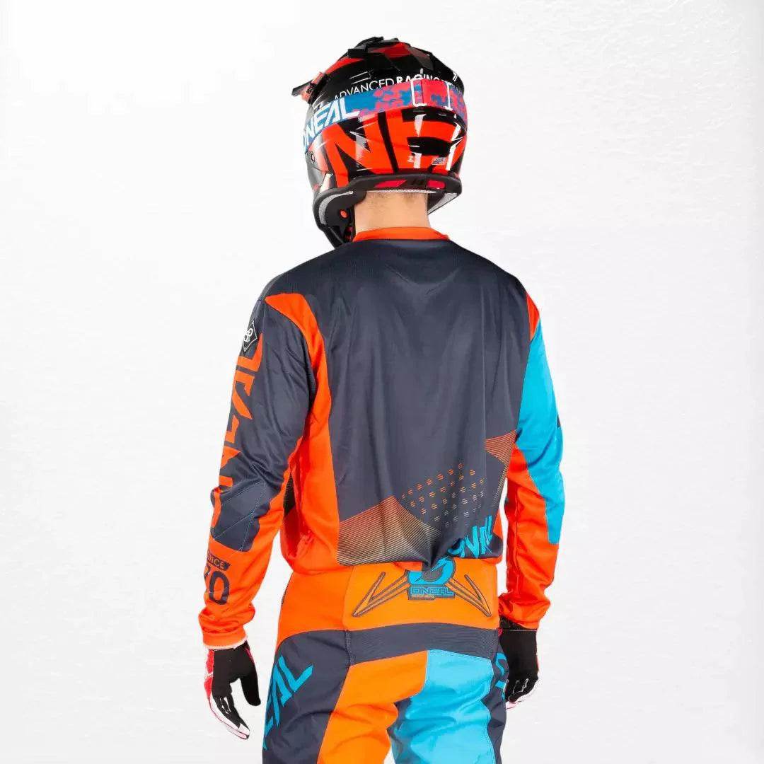 O'Neal Element Factor MX Jersey Gray-Orange-Blue - Dash Racegear Store