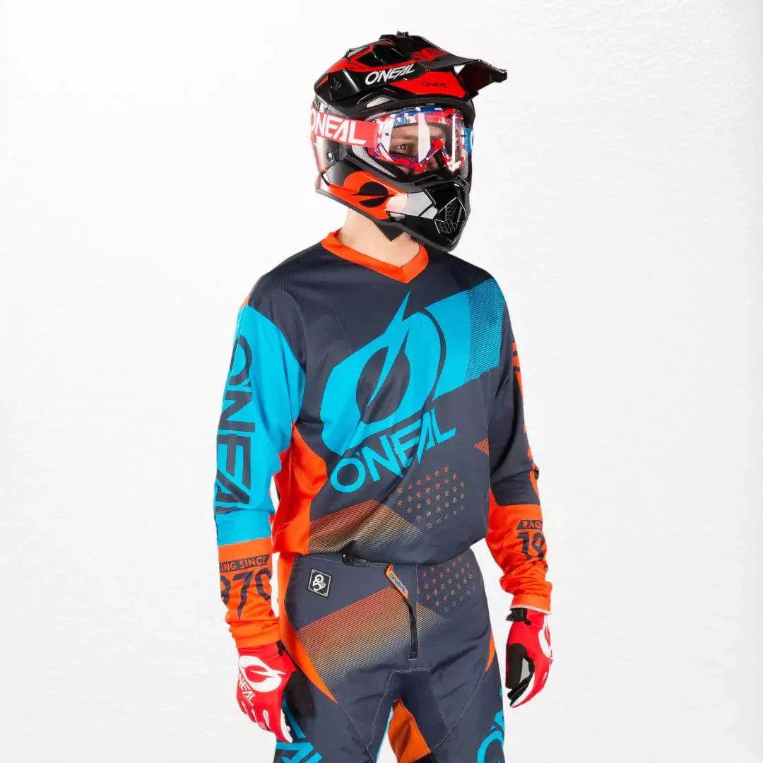 O'Neal Element Factor MX Jersey Gray-Orange-Blue XX-Large