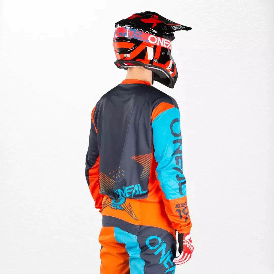 O'Neal Element Factor MX Jersey Gray-Orange-Blue