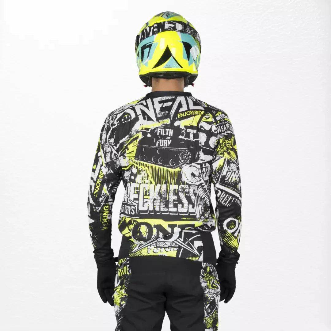 O'Neal Element Jersey Attack Black-HiVis - Dash Racegear Store