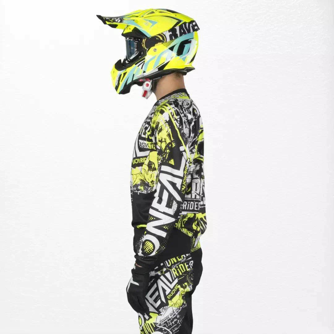 O'Neal Element Jersey Attack Black-HiVis - Dash Racegear Store