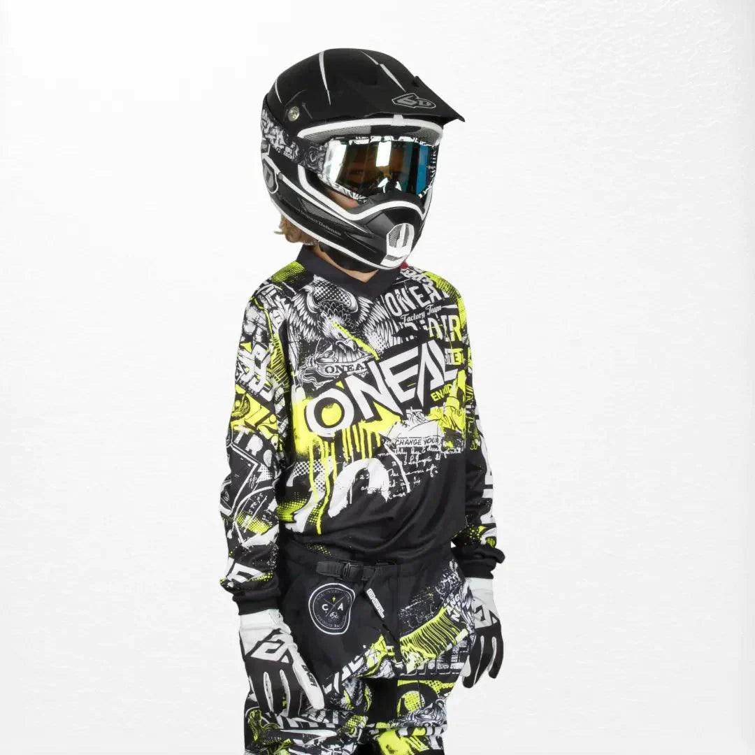 O'Neal Youth Element Jersey Attack Black-HiVIs - Dash Racegear Store