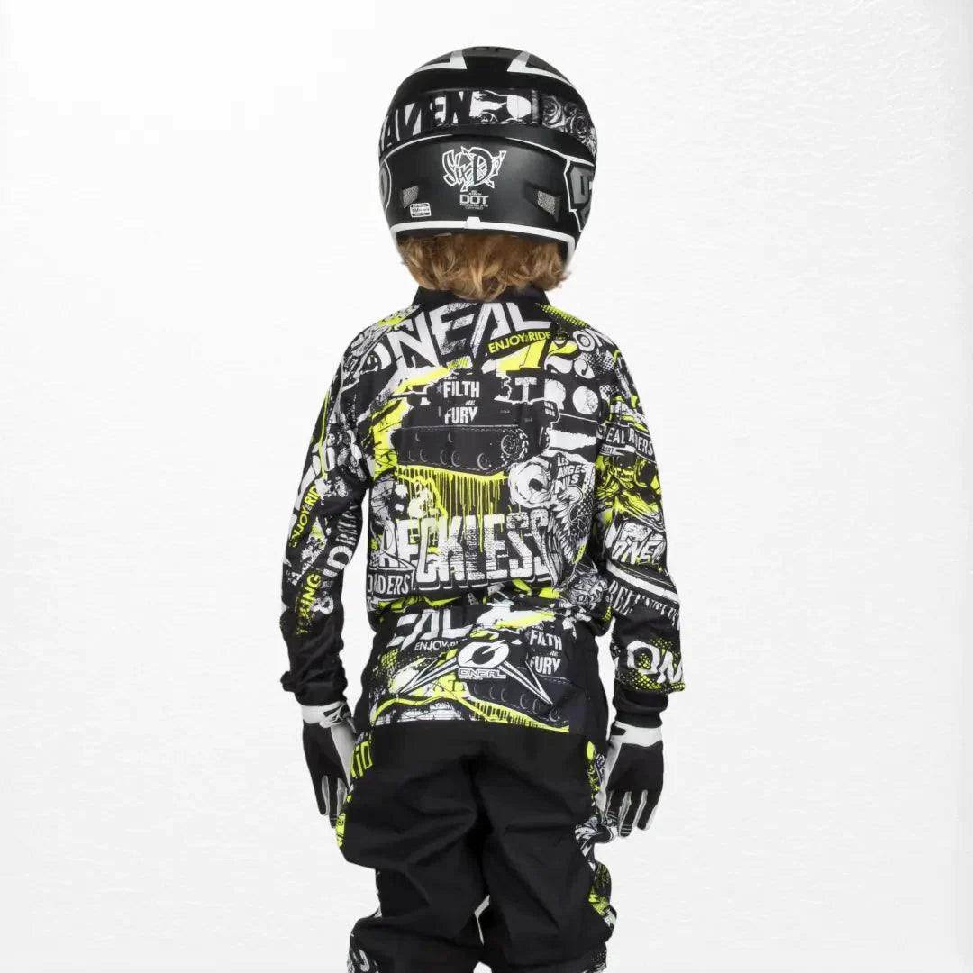 O'Neal Youth Element Jersey Attack Black-HiVIs - Dash Racegear Store