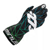 POLY EVO Black/Green/Cyan Gloves - Dash Racegear Store