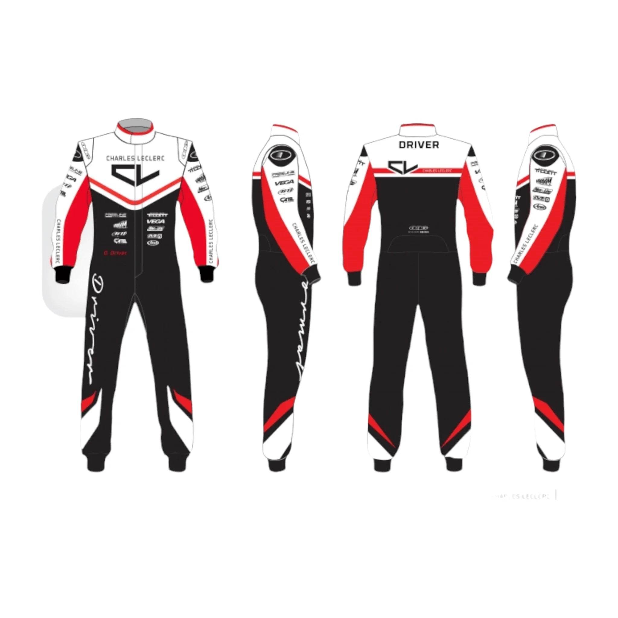PSL Charles Leclerc 2020 Custom DRIVER SUIT - Dash Racegear Store