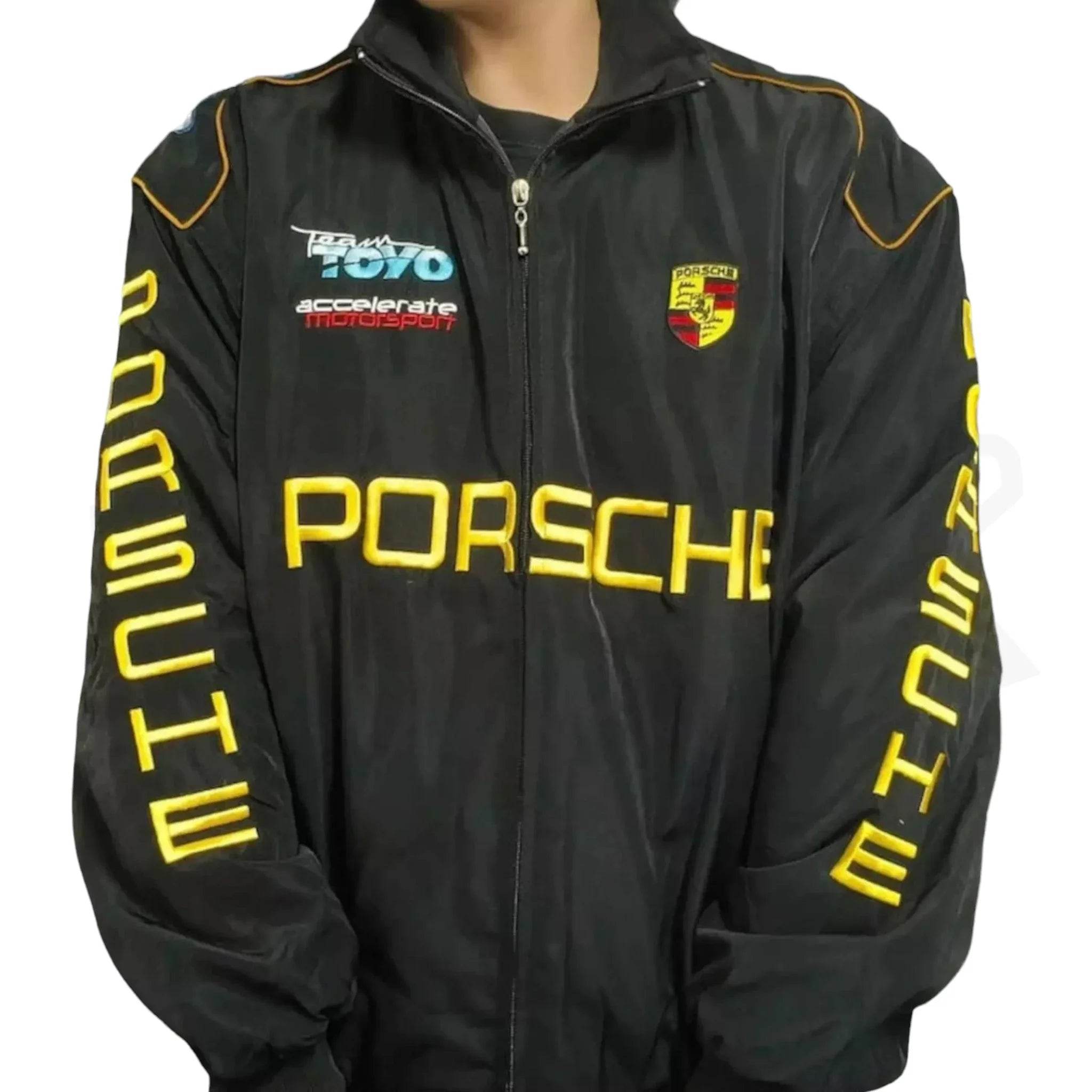 Porsche Formula 1 Racing Embroidered Bomber Jacket - Dash Racegear Store