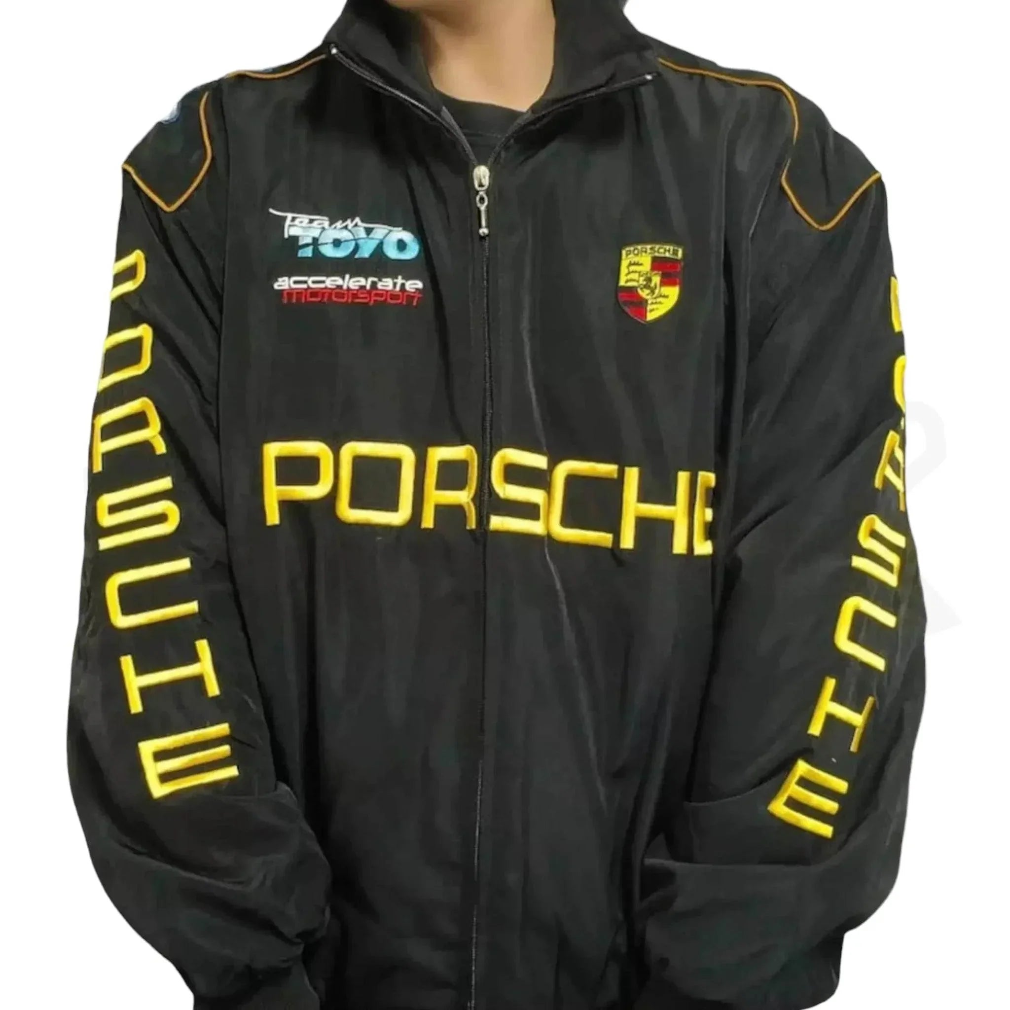 Porsche Formula 1 Racing Embroidered Bomber Jacket