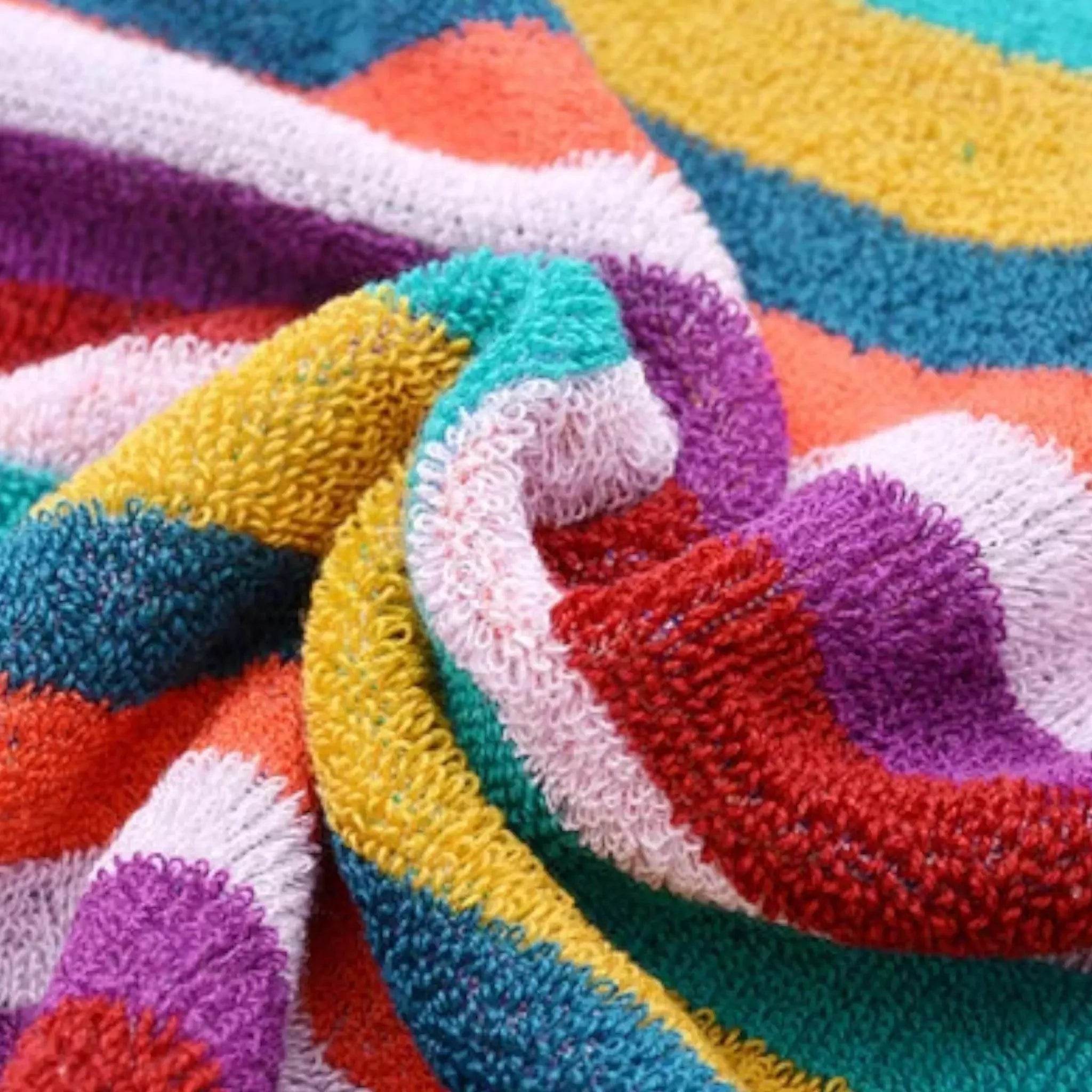 Premium Quality Cotton Stripe Towel (Red) - Dash Racegear Store