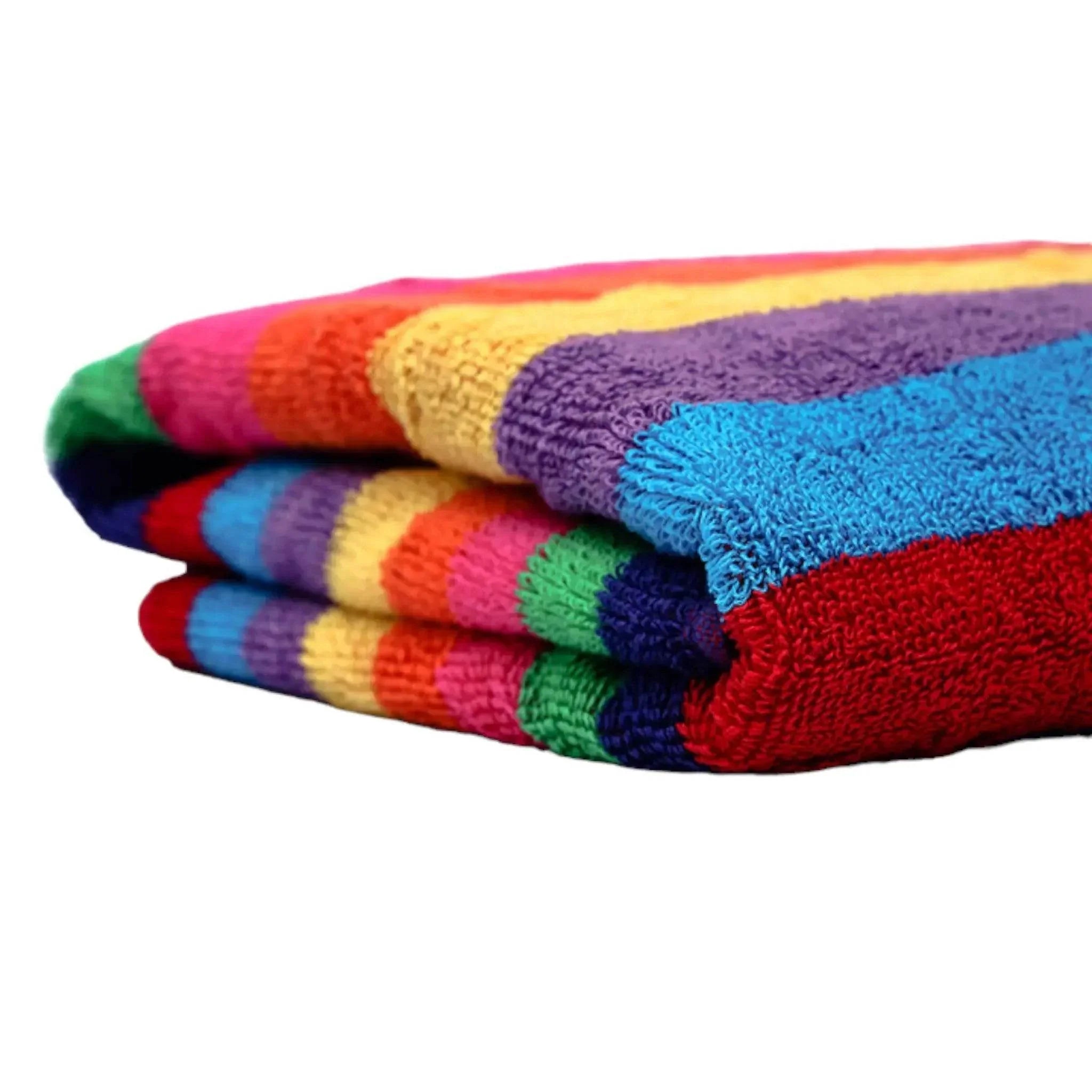Premium Rainbow Stripe Towel