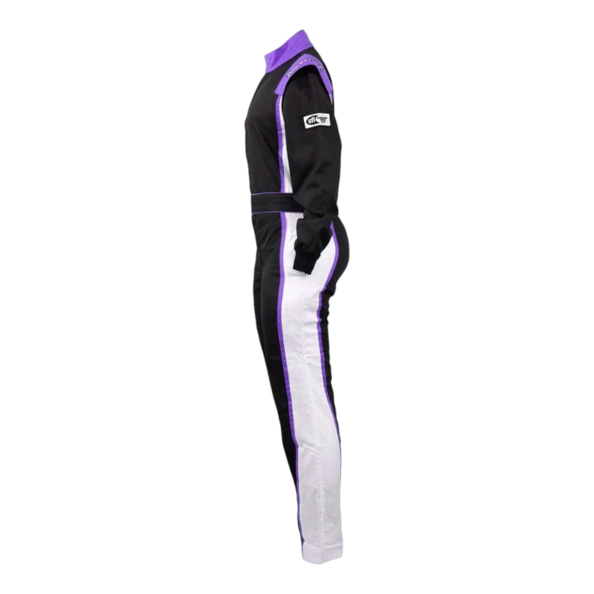 RACECHICK FIERCE WOMEN'S AUTO RACING SUIT SFI 3.2A/1 (BLACK/PURPLE) - Dash Racegear Store