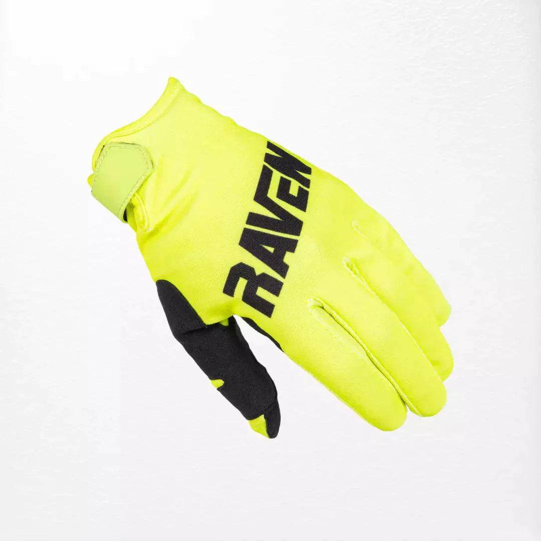 Raven Rival MX Gloves Fluo-Yellow - Dash Racegear Store