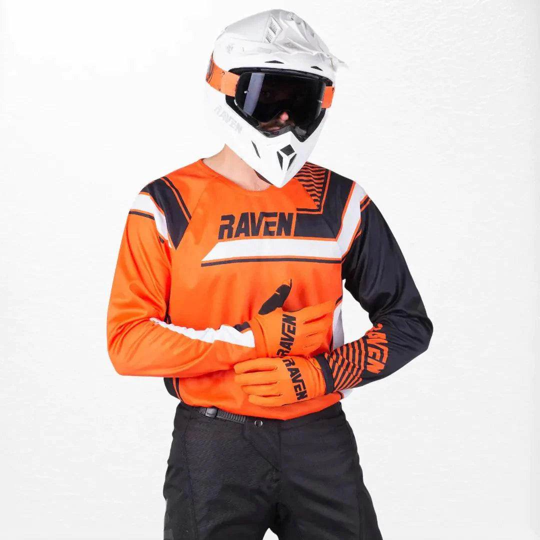 Raven Rival MX Jersey Orange-Black XX-Large