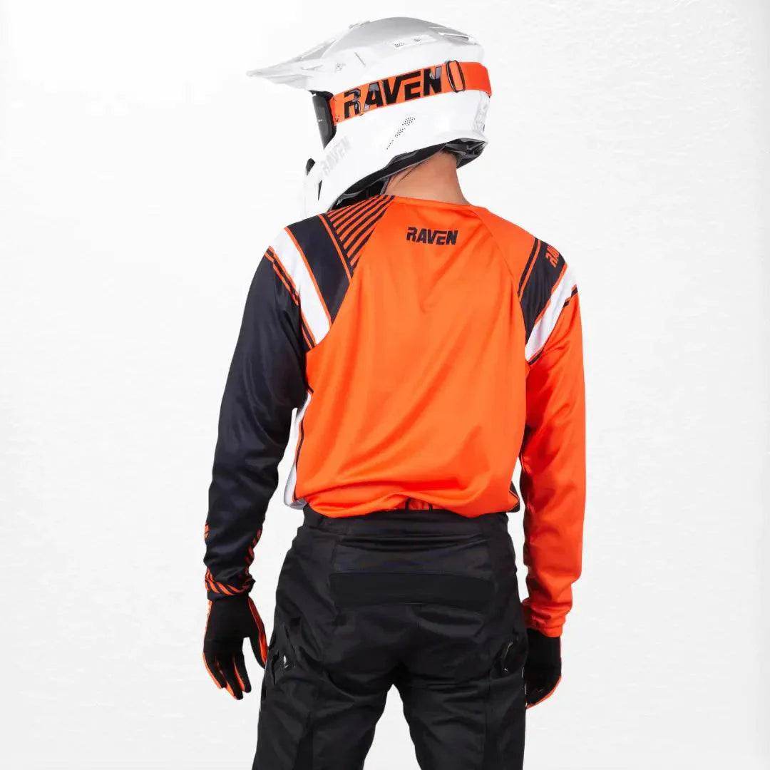 Raven Rival MX Jersey Orange-Black - Dash Racegear Store