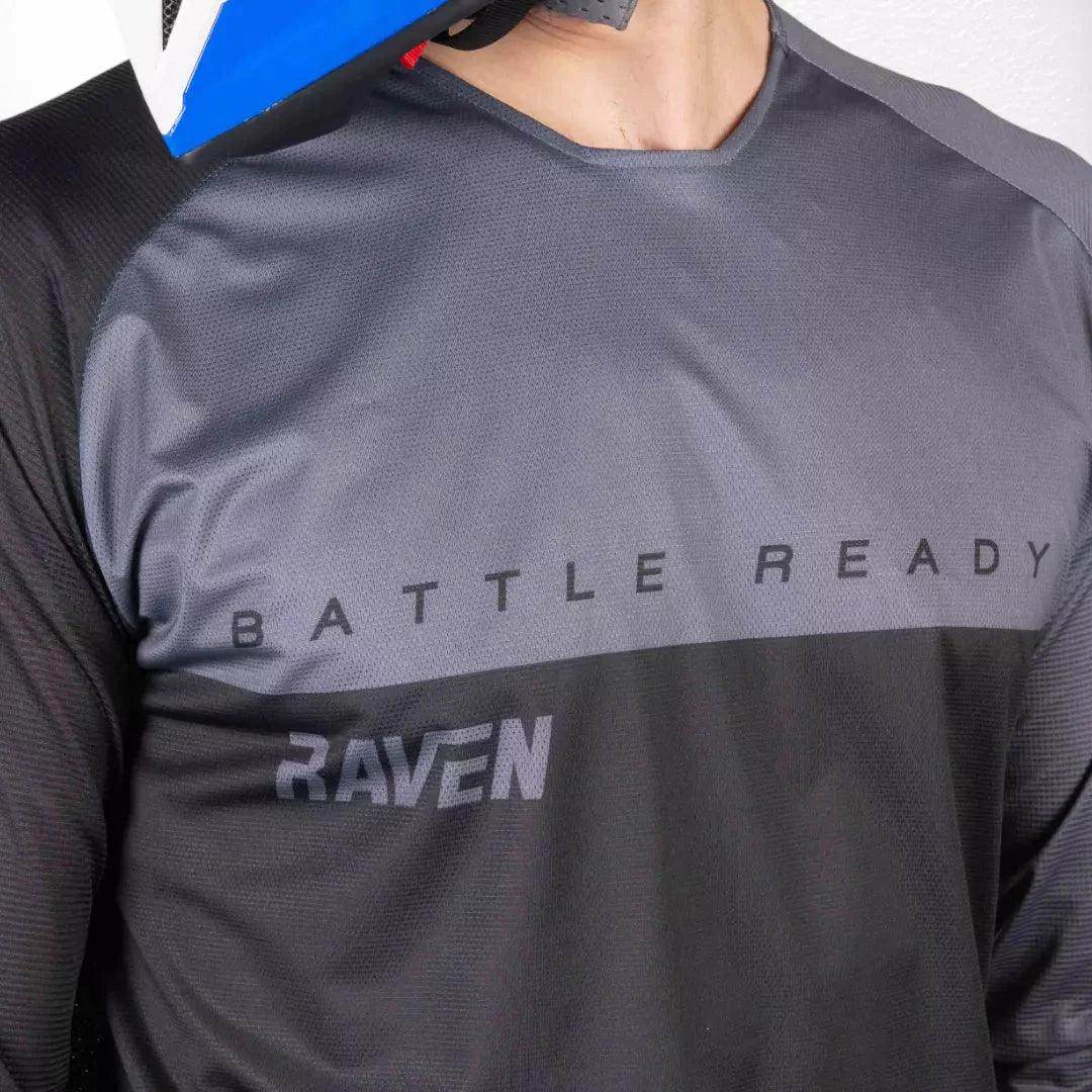 Raven Verve MX Jersey Black-Grey - Dash Racegear Store