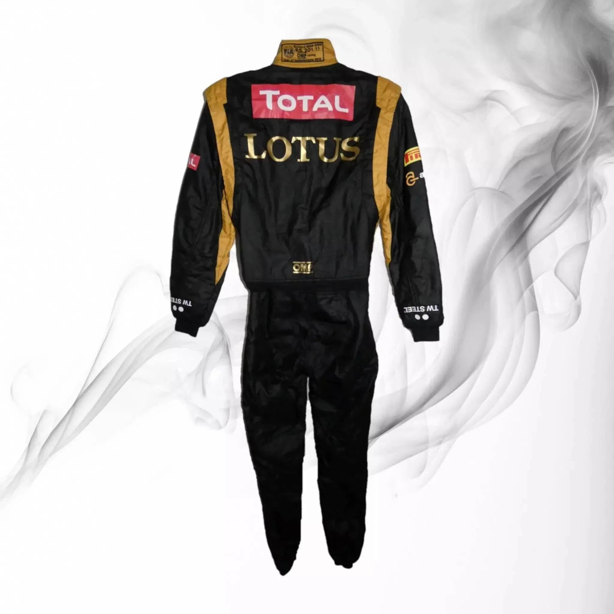 Romain Grosjean 2012 British GP ‘The dark knight rises’ Lotus F1 race suit