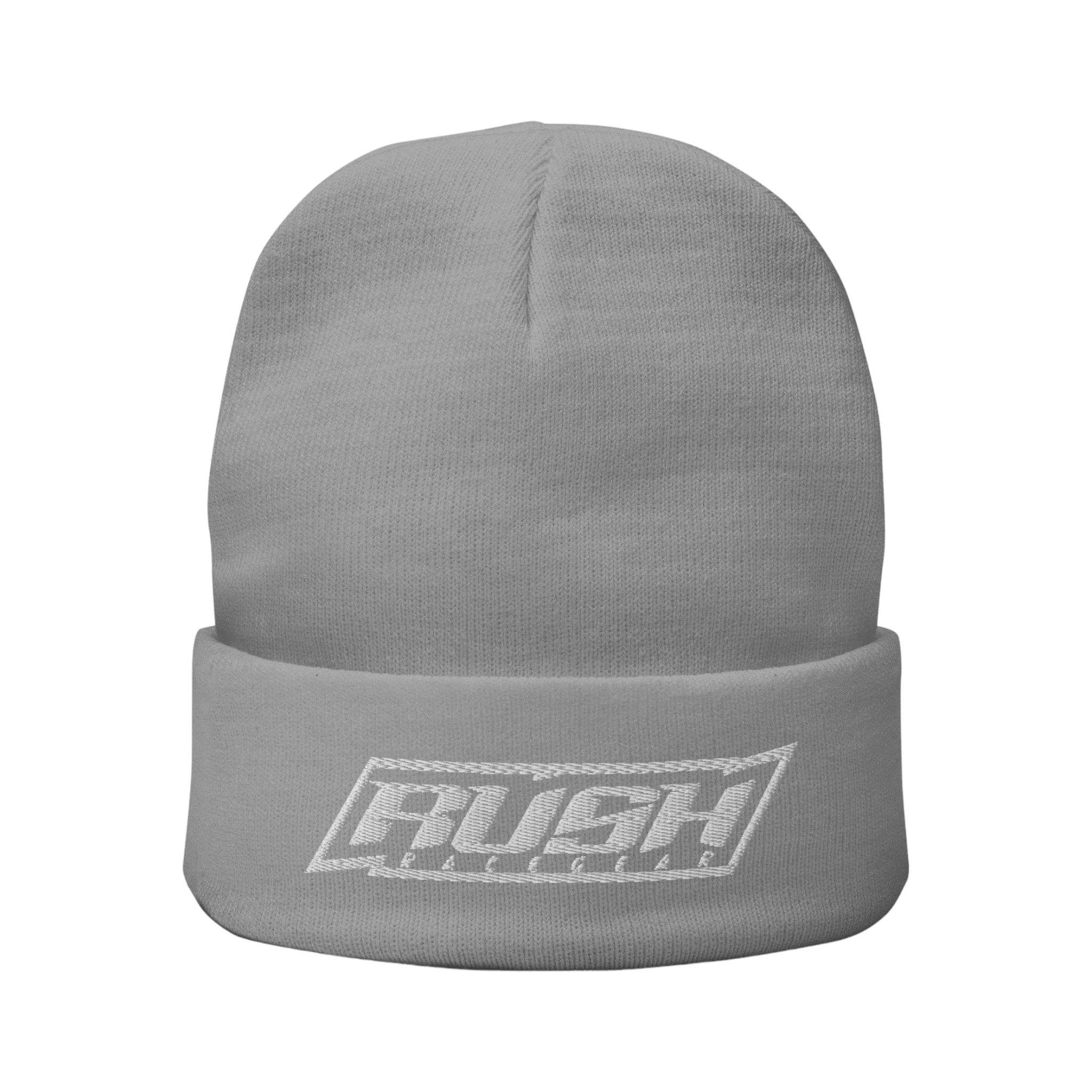 Rush Simple White Logo Beanie - Dash Racegear Store
