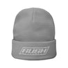 Rush Simple White Logo Beanie - Dash Racegear Store