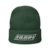 Rush Simple White Logo Beanie - Dash Racegear Store
