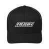 Rush Simple White Logo Trucker - Dash Racegear Store