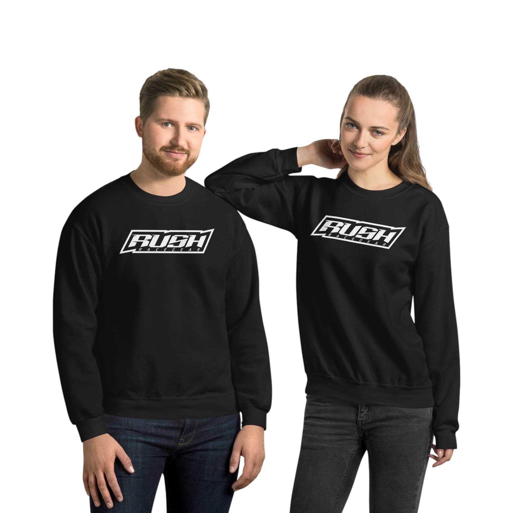 Rush White Logo Sweatshirt - Unisex - Dash Racegear Store