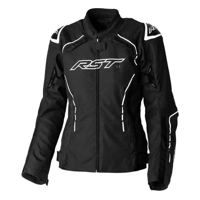 S-1 CE LADIES TEXTILE JACKET BLACK WHITE