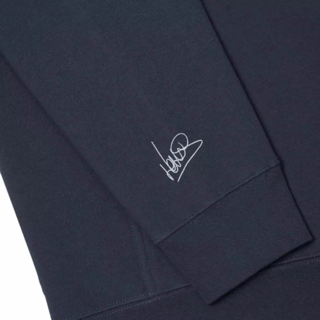 SCRIPT PETROL BLUE HOODIE