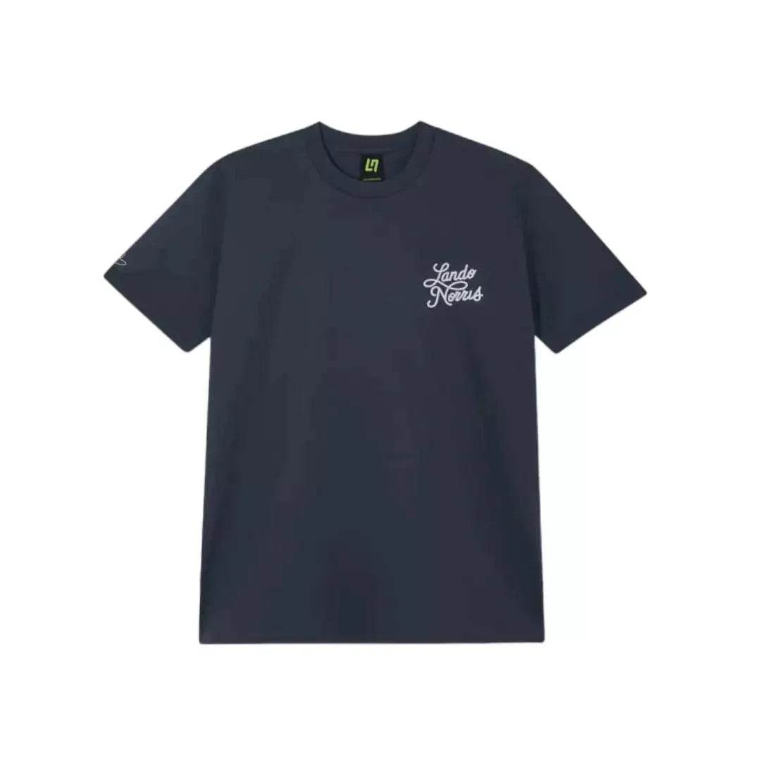 SCRIPT PETROL BLUE SHORT SLEEVE TEE - Dash Racegear Store