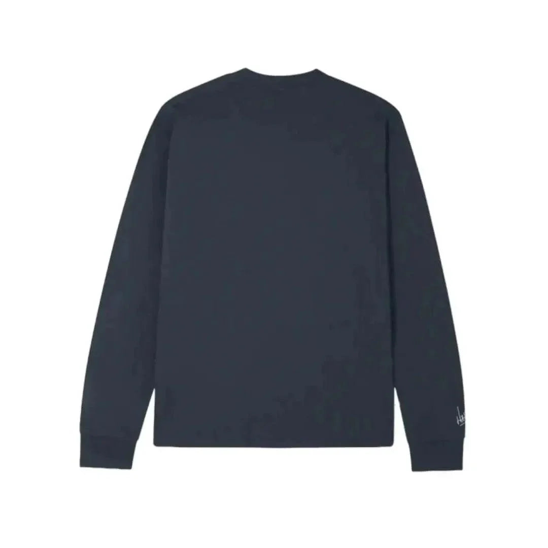 SCRIPT PETROL BLUE LONG SLEEVE TEE