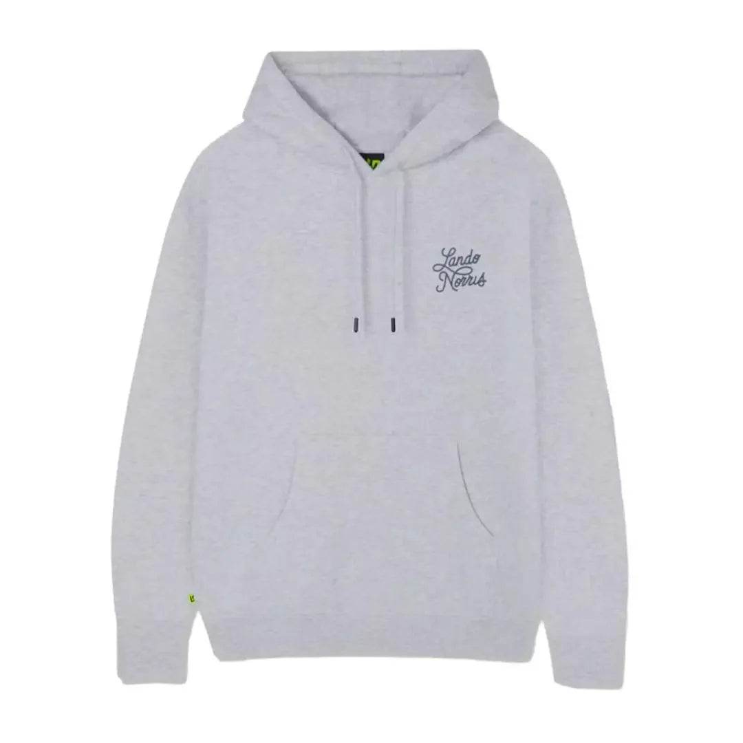 SCRIPT WHITE HEATHER HOODIE - Dash Racegear Store