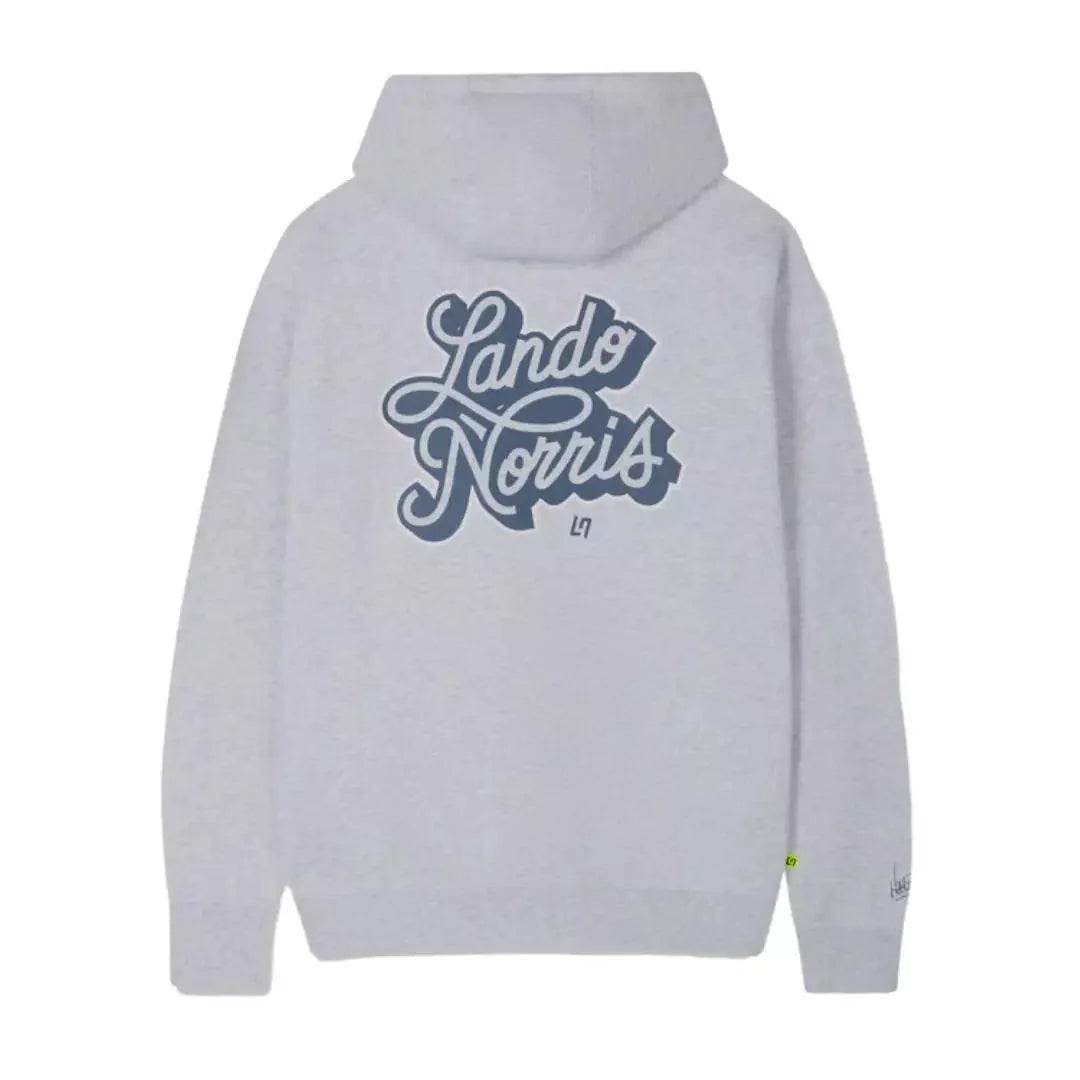 SCRIPT WHITE HEATHER HOODIE - Dash Racegear Store