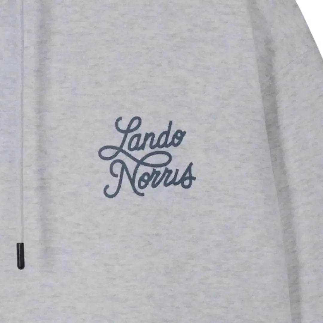 SCRIPT WHITE HEATHER HOODIE - Dash Racegear Store