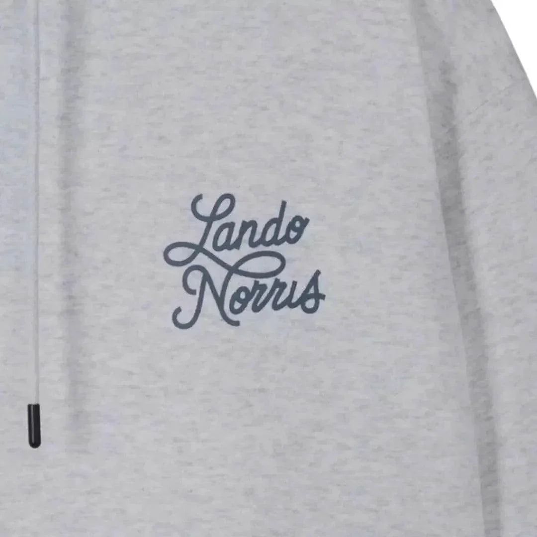 SCRIPT WHITE HEATHER HOODIE