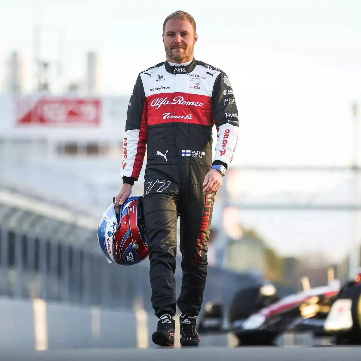 Sauber Alfa Romeo Valtteri Bottas 2022 Formula One Boots - Team ORLEN - Dash Racegear 