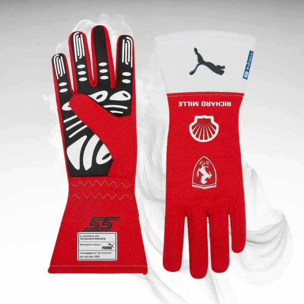 Scuderia Ferrari Carlos Sainz F1 PRO gloves - Joshua Vides - Dash Racegear Store