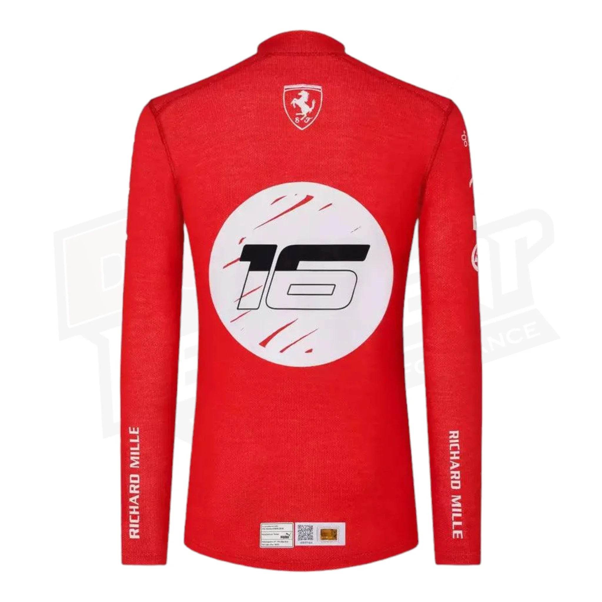 Scuderia Ferrari Charles Leclerc F1 PRO undersuit top - Joshua Vides - Dash Racegear Store