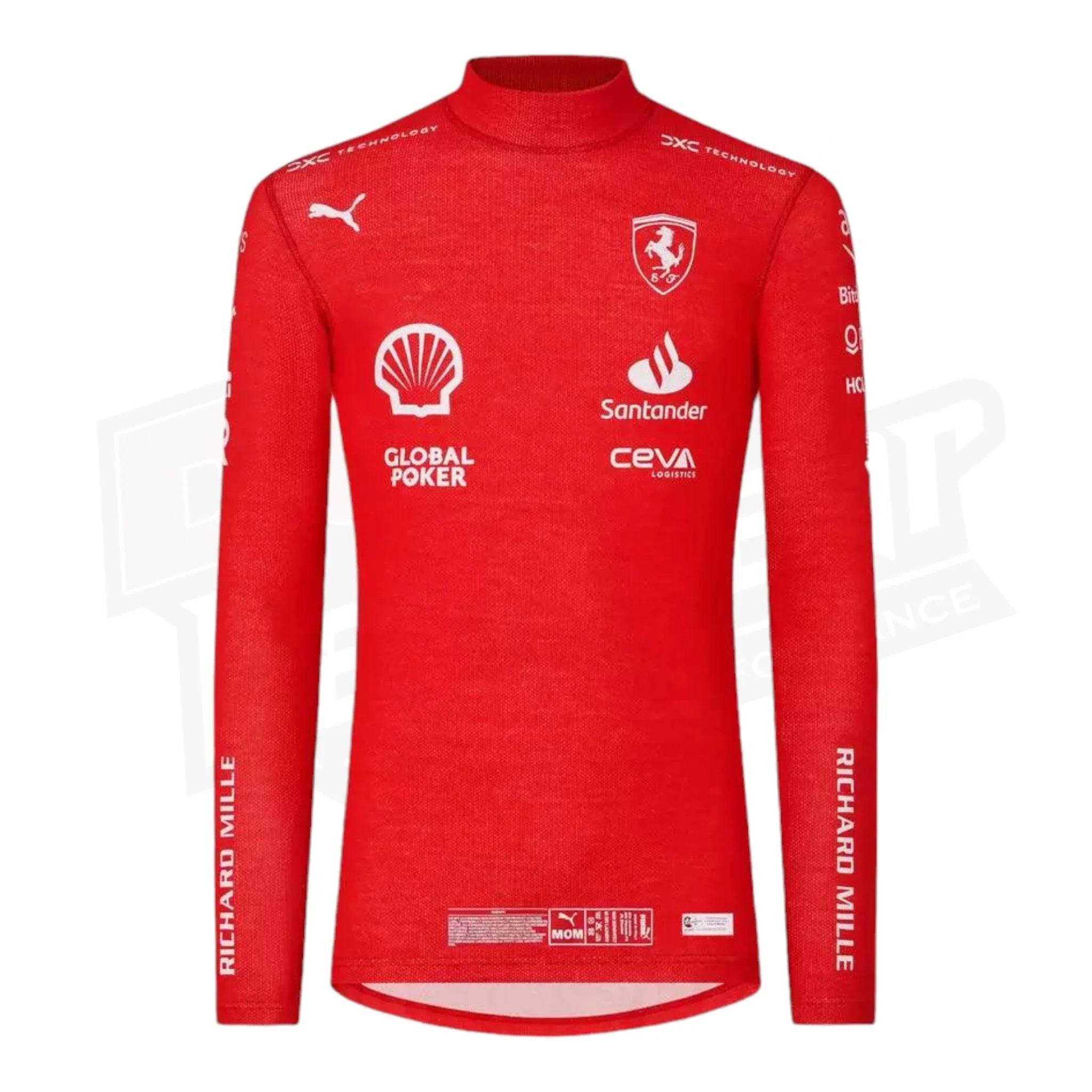 Scuderia Ferrari Charles Leclerc F1 PRO undersuit top - Joshua Vides - Dash Racegear Store