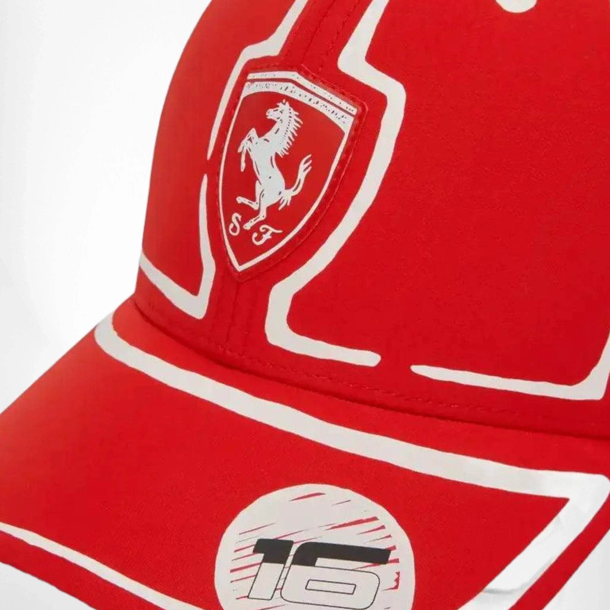 Scuderia Ferrari Charles Leclerc Puma baseball hat - Joshua Vides - Dash Racegear Store