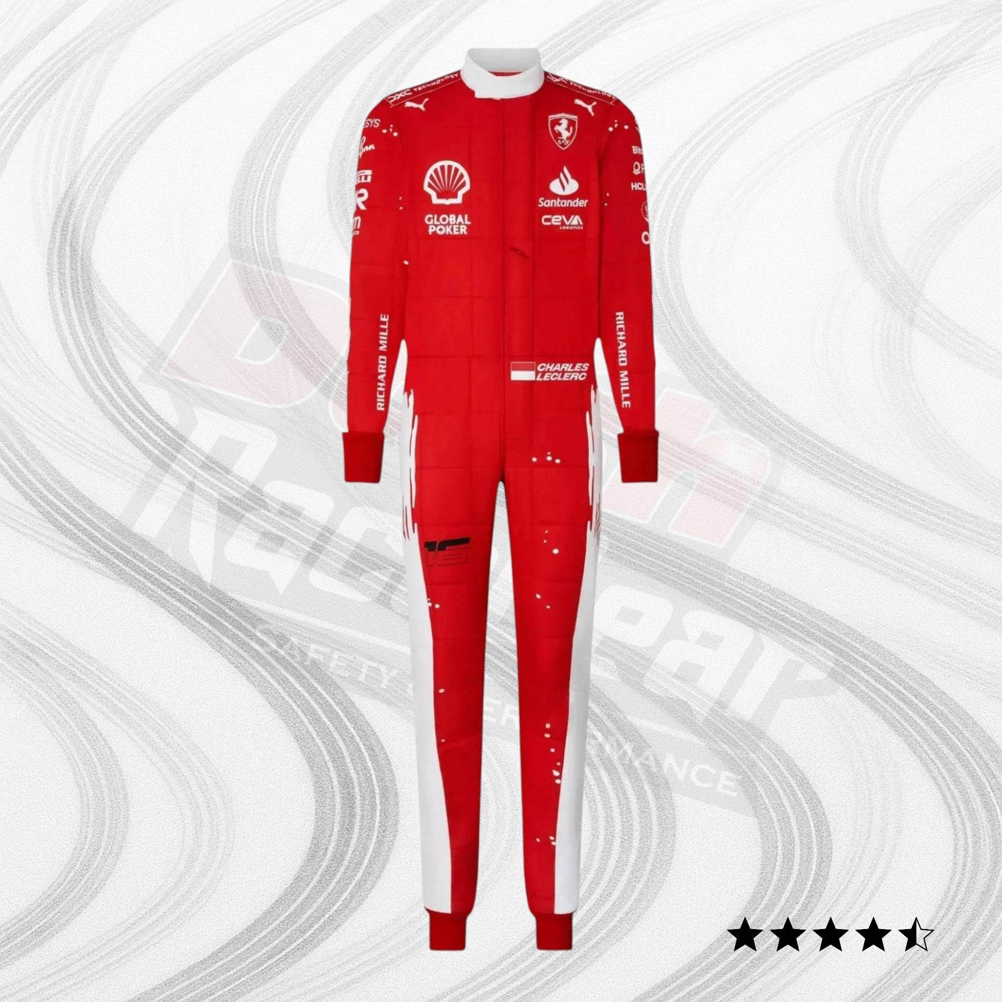 Scuderia Ferrari Race Suit Charles Leclerc & Carlos Sainz Jr - 2023 Las Vegas GP special edition