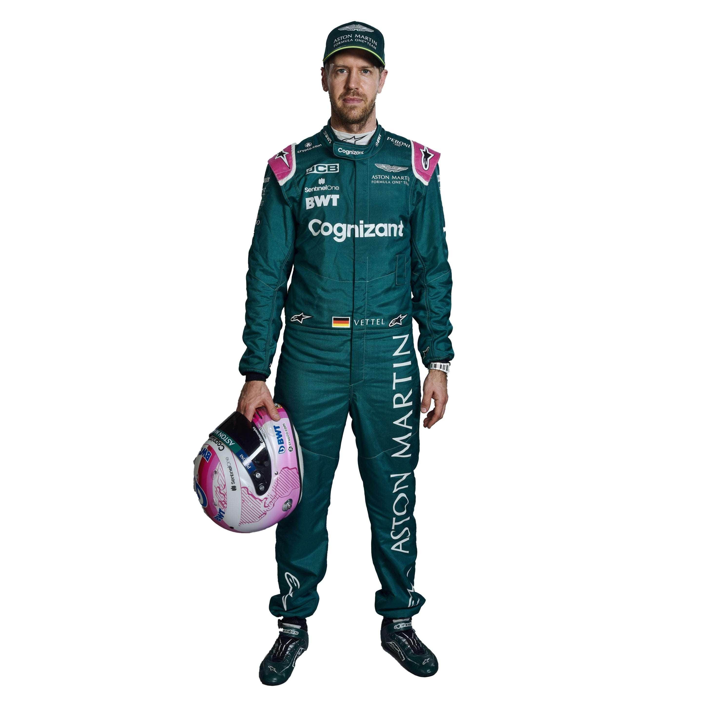 Sebastian Vettel Aston Martin F1 drivers 2021 Race Suit - Dash Racegear Store