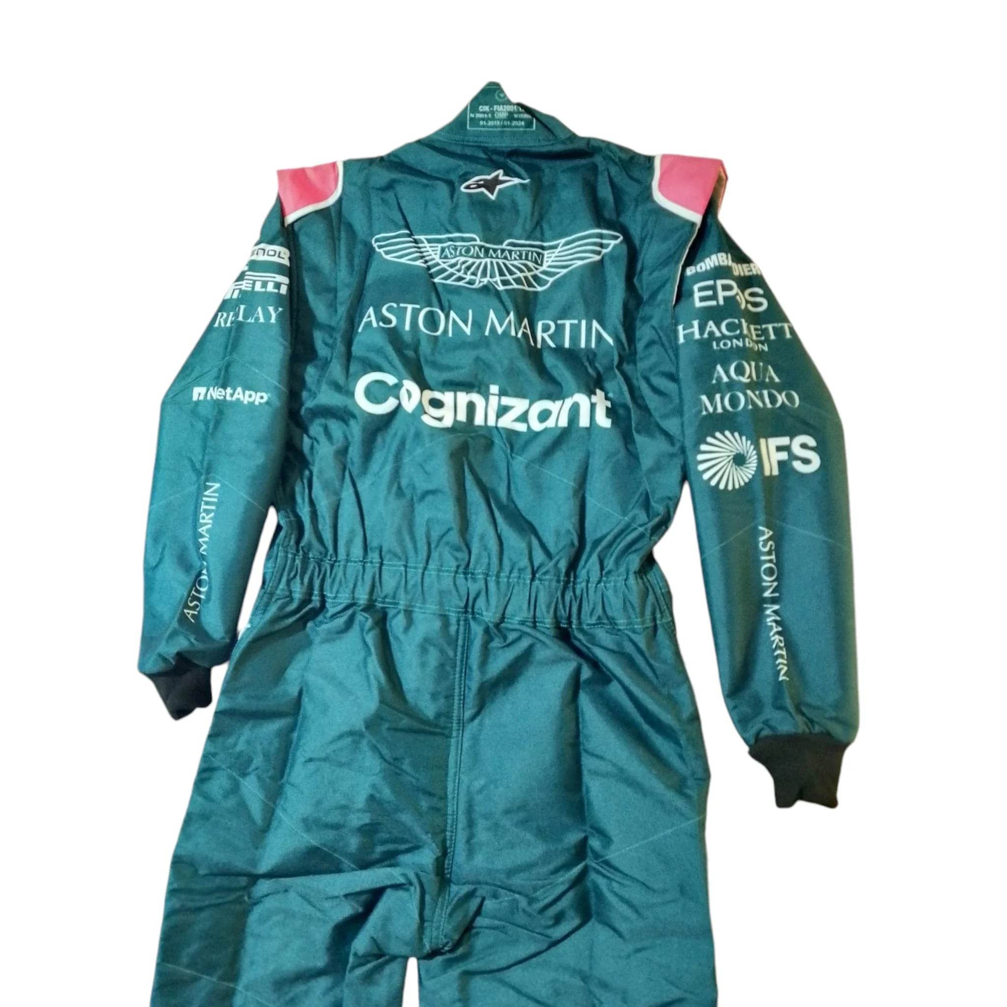 Sebastian Vettel Aston Martin F1 drivers 2021 Race Suit - Dash Racegear Store