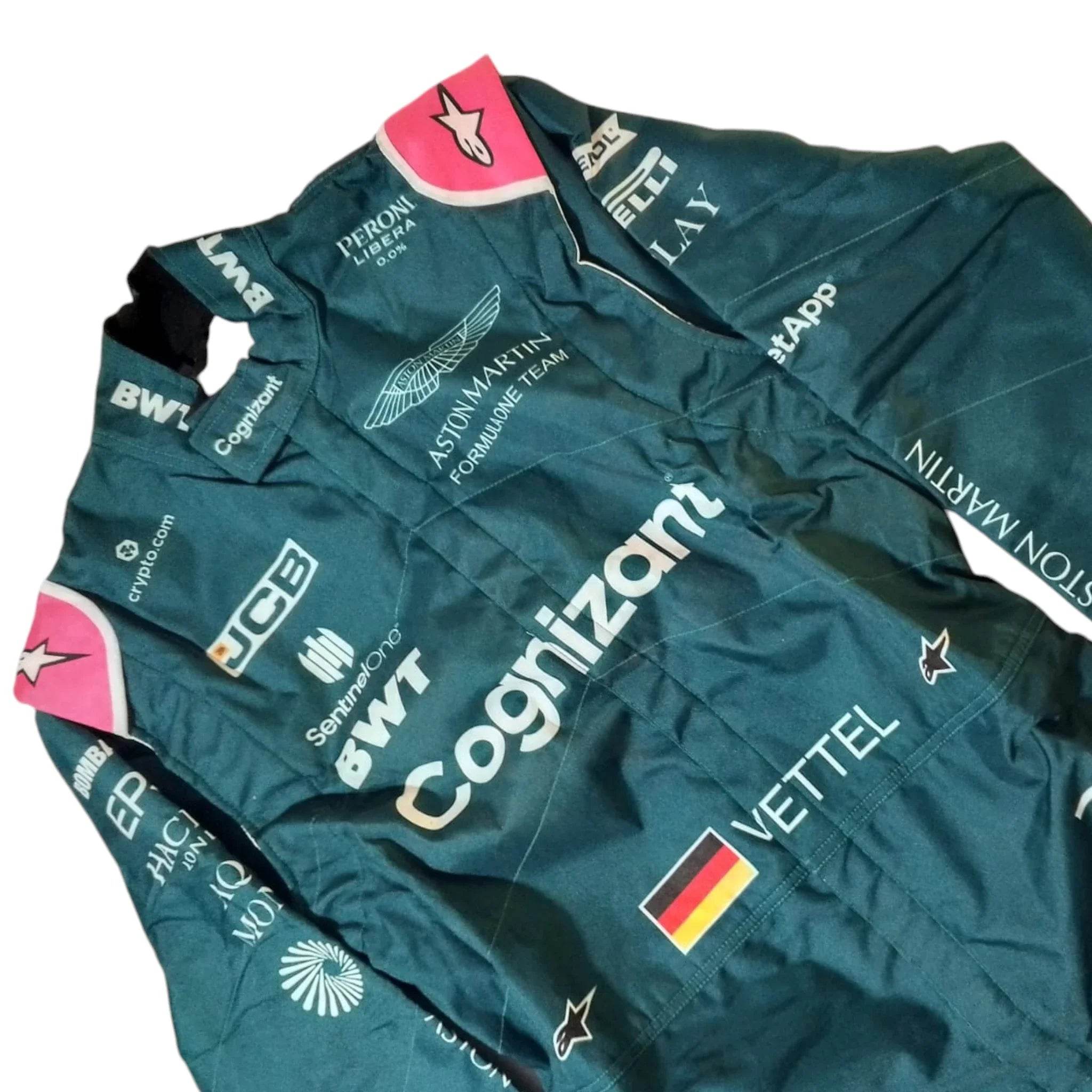 Sebastian Vettel Aston Martin F1 drivers 2021 Race Suit - Dash Racegear Store