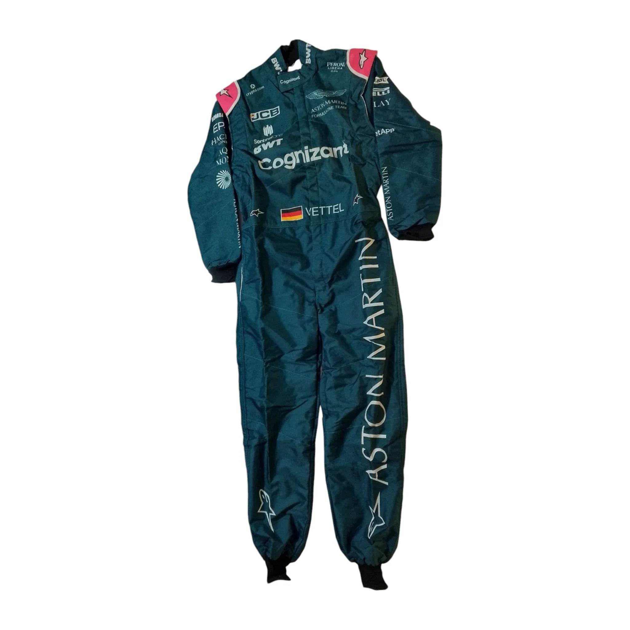 Sebastian Vettel Aston Martin F1 drivers 2021 Race Suit - Dash Racegear Store
