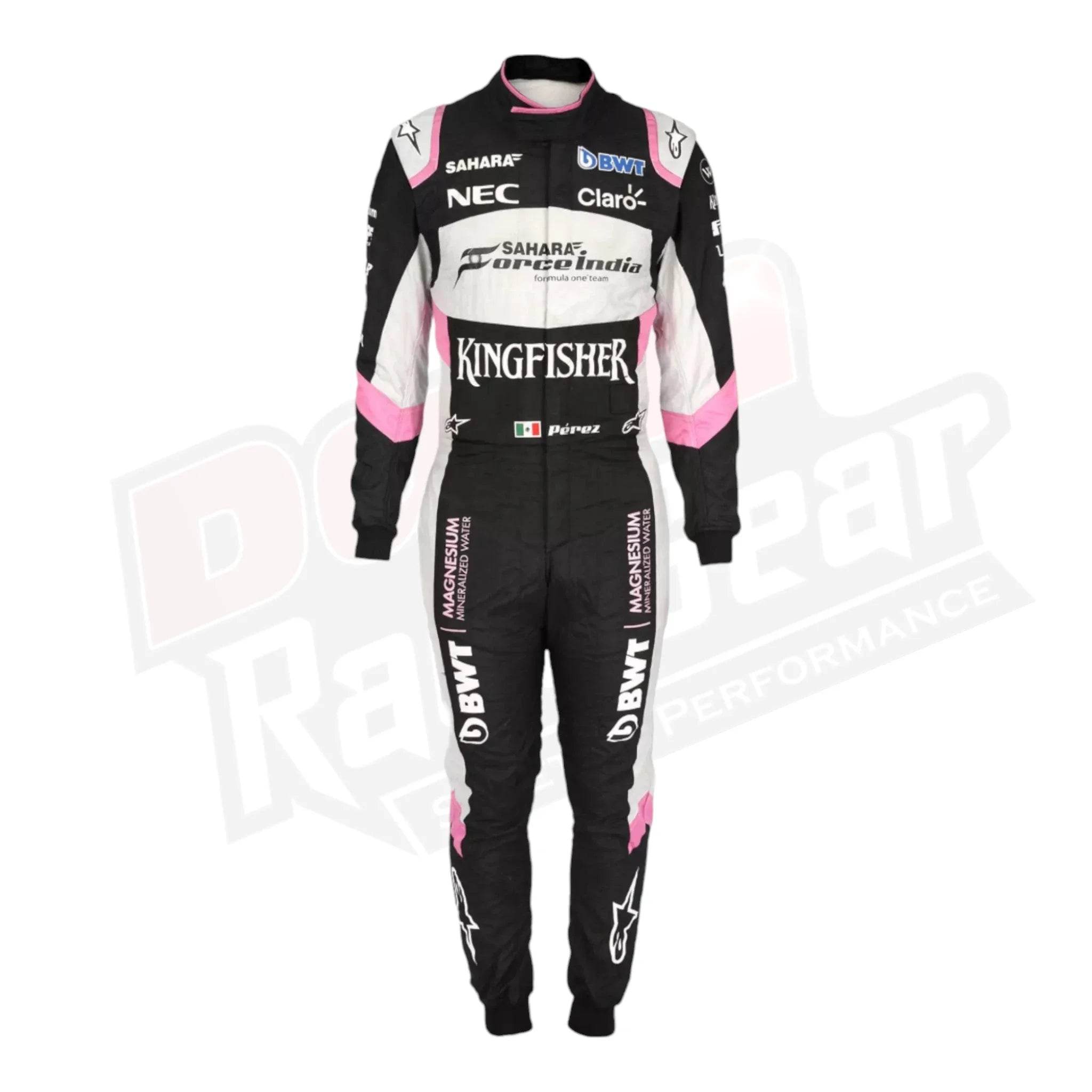Sergio Pérez 2017 Sahara Force India F1 Team Race Suit - Dash Racegear Store
