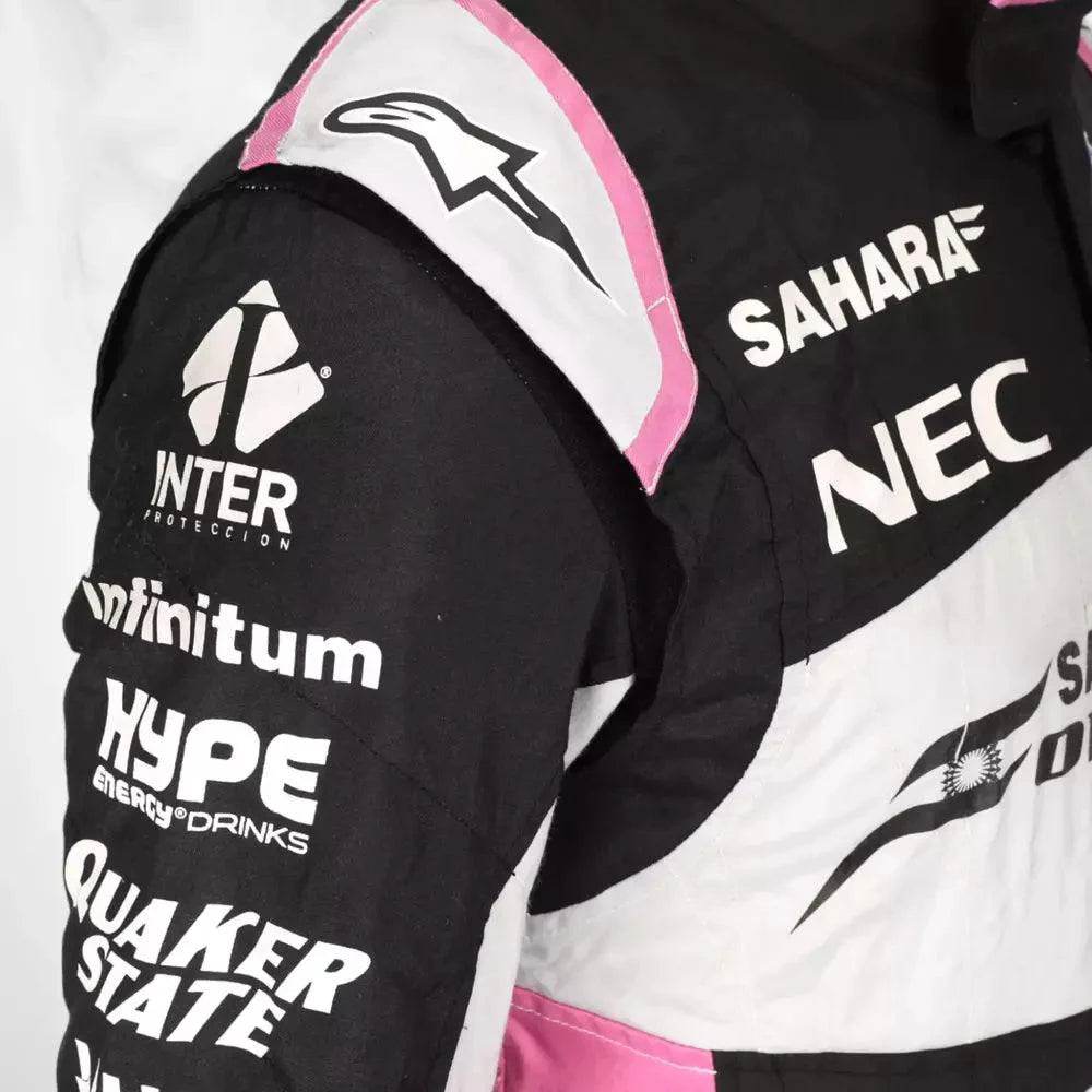Sergio Pérez 2017 Sahara Force India F1 Team Race Suit - Dash Racegear Store
