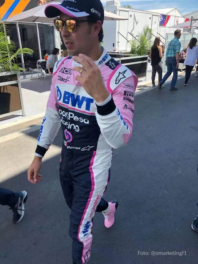 Sergio Pérez 2019 Racing Point F1 Team Race Suit - Dash Racegear Store