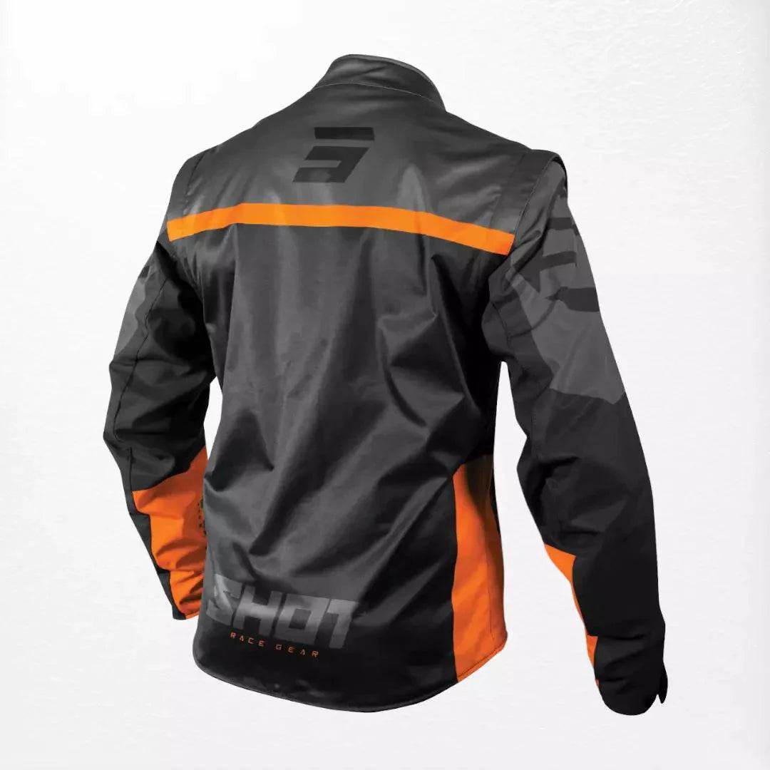 Shot Softshell Lite 2.0 Enduro Jacket Black-Orange - Dash Racegear Store