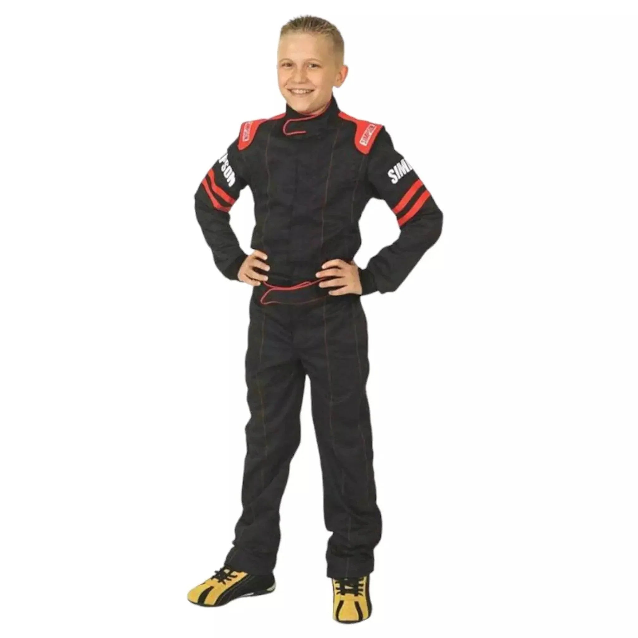 Simpson Youth Legend II Suit Black Red Black